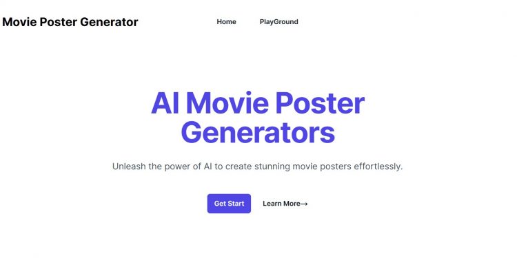 AI Movie Poster Generator Homepage