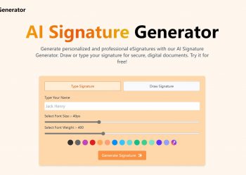 AI Signature Generator Homepage