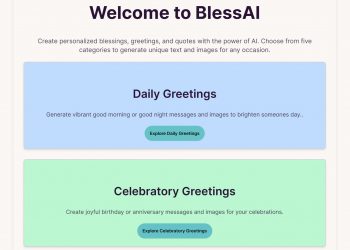 BlessAI Homepage