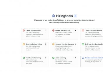 Hiringtools AI Homepage