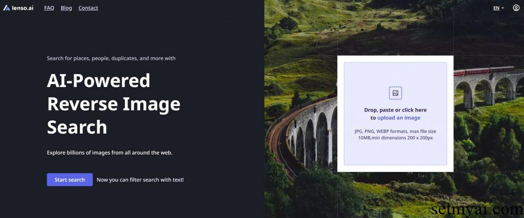 Lenso AI Homepage