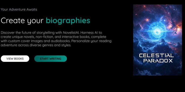 NovelistAI Homepage
