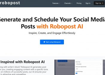 Robopost AI Homepage