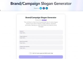 Slogan Generator Homepage