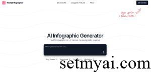 Text2Infographic Homepage