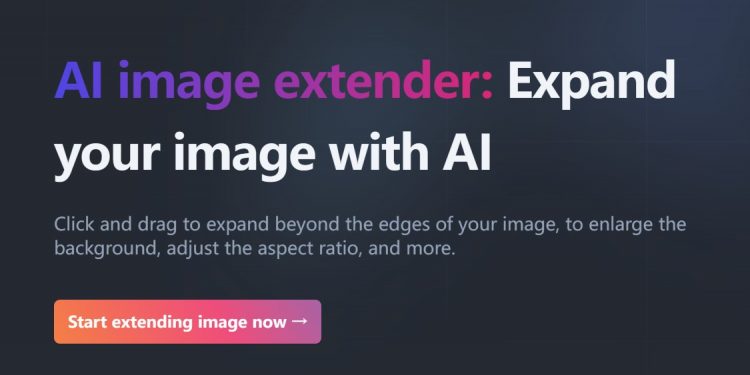 AI Image Extender Homepage