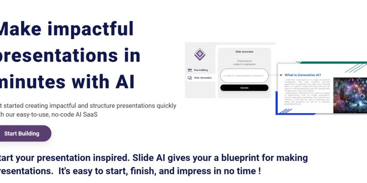 AI Slide Maker Homepage
