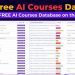 Free AI Courses Database Homepage