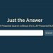 Just the Answer Homepage