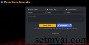 Movie Scene Generator Homepage