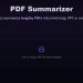 PDF Summarizer Homepage