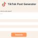 TikTok Post Generator Homepage