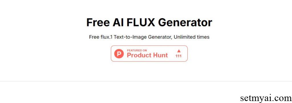 AI Flux Image Generator Homepage