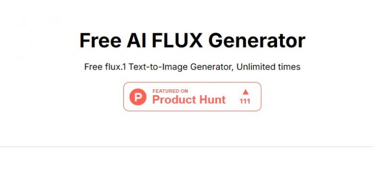 AI Flux Image Generator Homepage