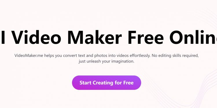 AI Video Maker Homepage