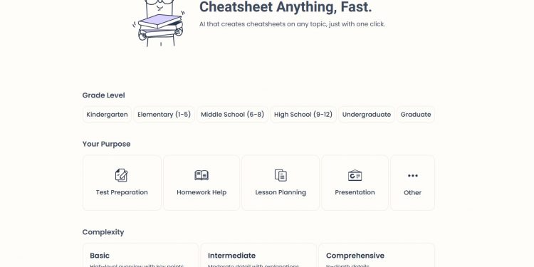 CheatSheet AI Homepage