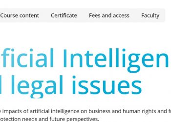 人工智能与法律事项 Artificial Intelligence and Legal Issues