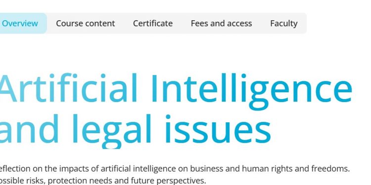 人工智能与法律事项 Artificial Intelligence and Legal Issues