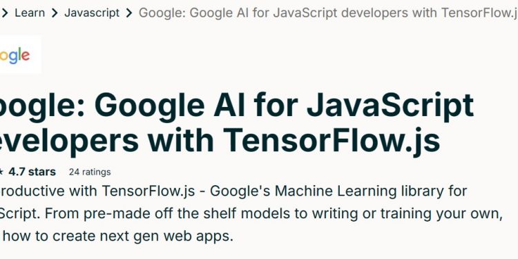 Google AI:在JavaScript中使用TensorFlow.js Google AI for JavaScript developers with TensorFlow.js