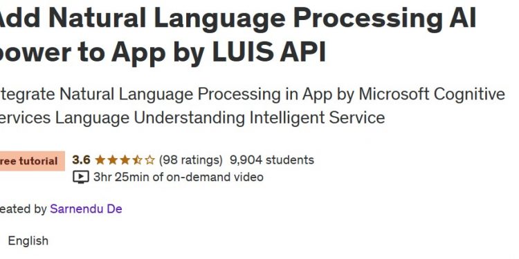 通过LUIS API向应用程序添加自然语言处理功能 Add Natural Language Processing Artificial Intelligence by LUIS API