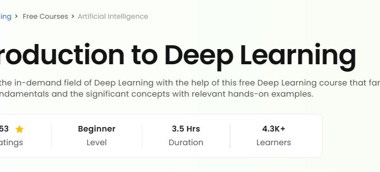 深度学习介绍 Introduction to Deep Learning
