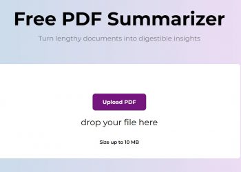 Free PDF Summarizer Homepage