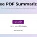 Free PDF Summarizer Homepage