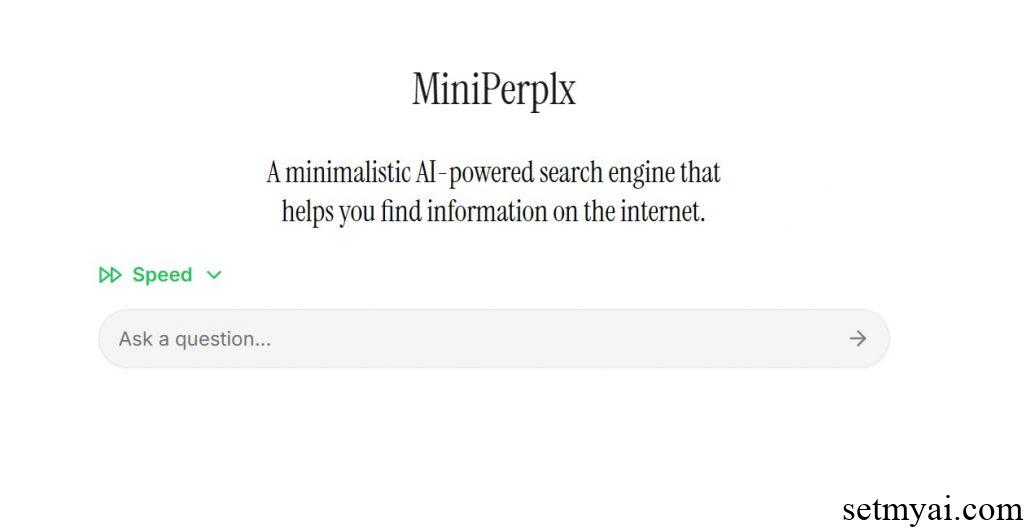 MiniPerplx Homepage