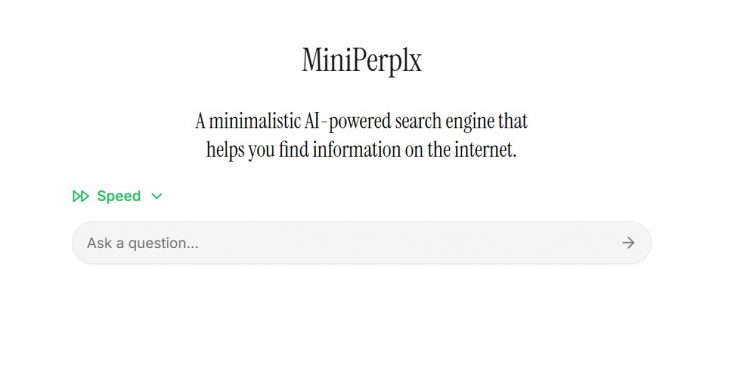 MiniPerplx Homepage