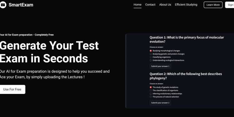 SmartExam Homepage