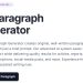 AI Paragraph Generator Homepage