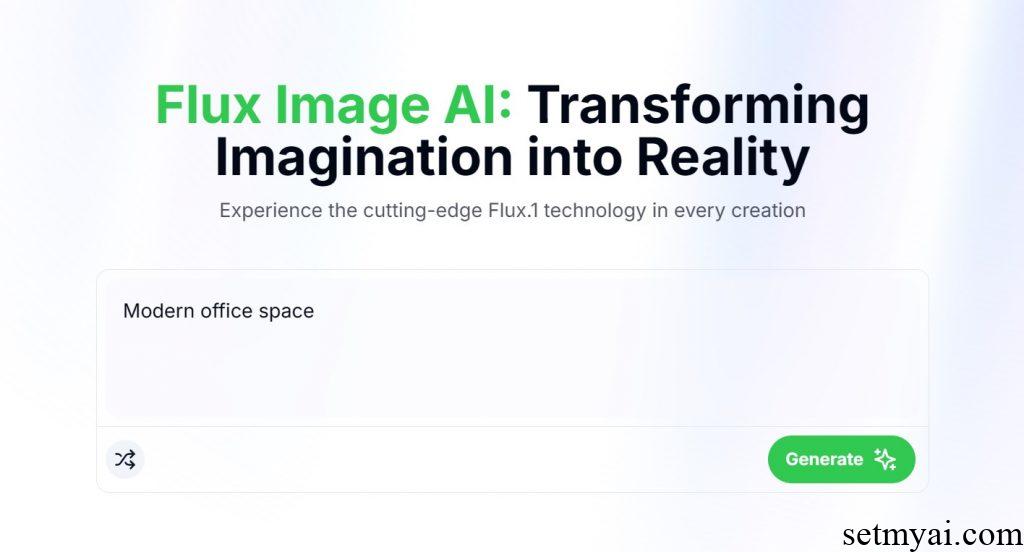 Flux Image AI Homepage