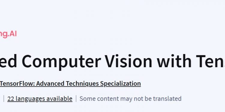 高级计算机视觉与TensorFlow Advanced Computer Vision with TensorFlow