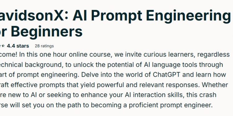 适合初学者的AI提示工程 AI Prompt Engineering for Beginners