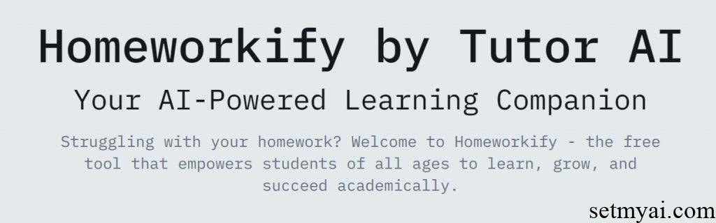 Homeworkify Homepage