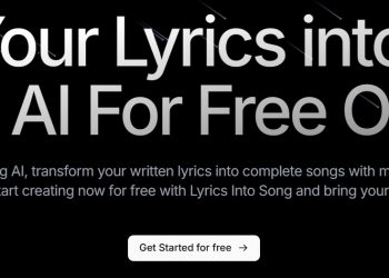 Lyrics Into Song AI Homepage