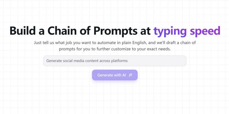 PromptChainer Homepage