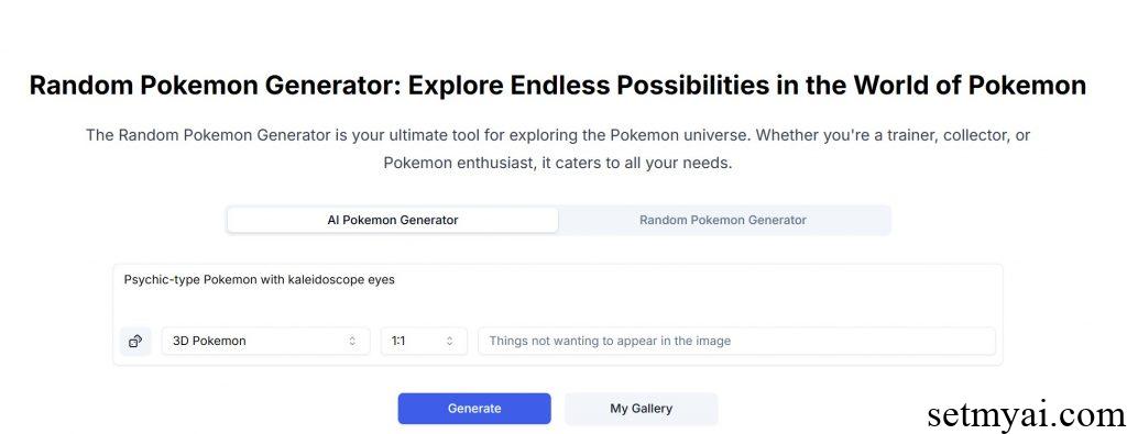 Random Pokemon Generator Result