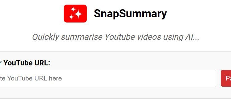 SnapSummary Homepage