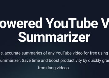 YouTube Video Summarizer Homepage