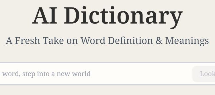 AI Dictionary Homepage