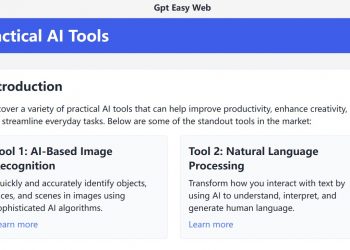 GPT Easy Web Homepage