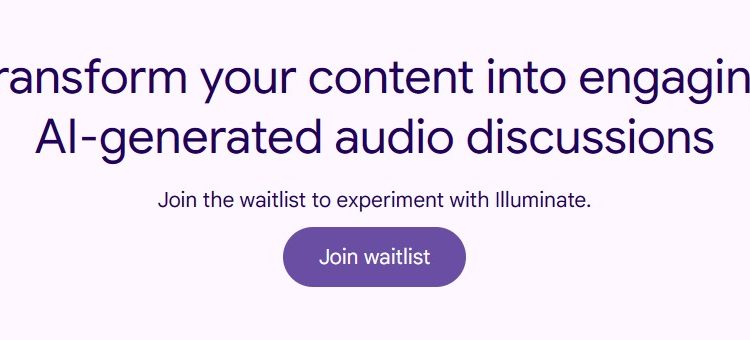 Google Illuminate Homepage