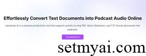 Inpodcast AI Homepage