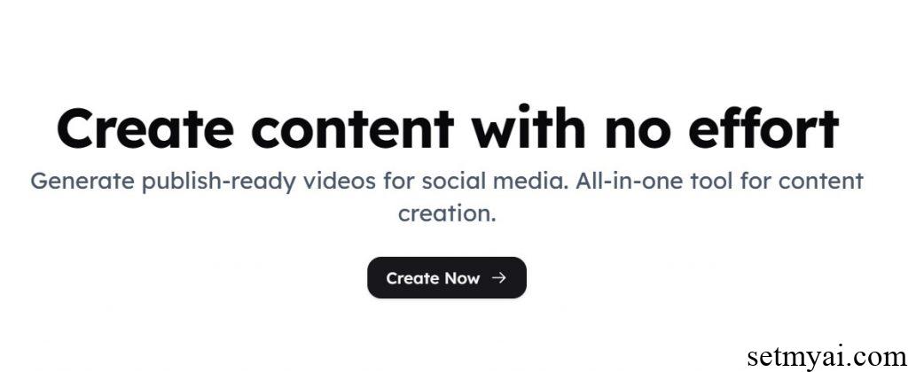 NoEffort AI Homepage