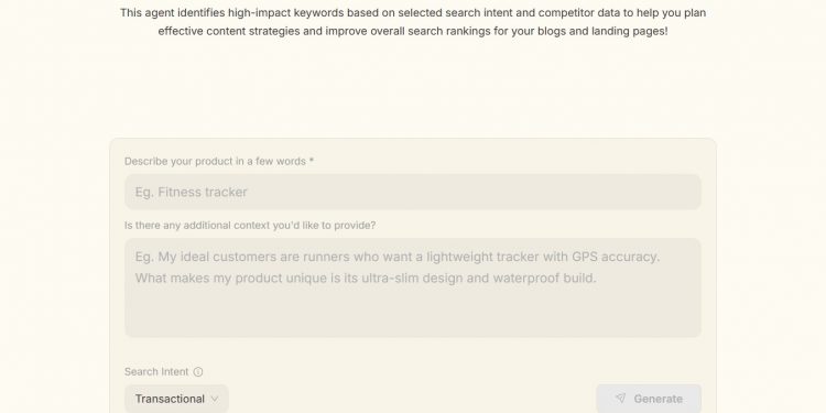 SEO Keyword Strategist Homepage