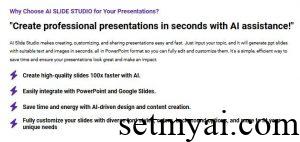 AI Slide Studio Homepage