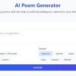 AI Poem Generator Homepage