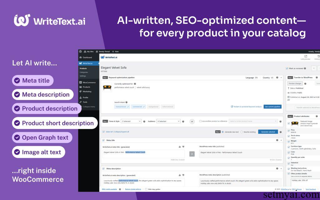 WriteText AI Homepage